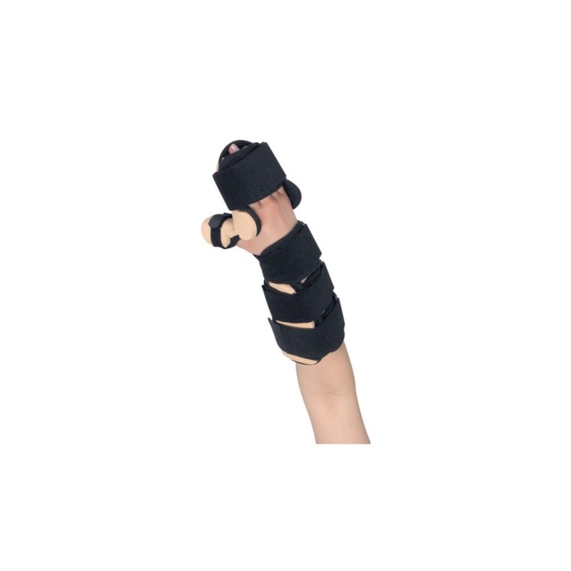 Hand and forearm splint with thumb grip Right S