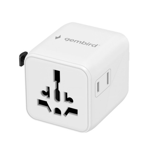 Gembird TPA-INT-01-W Universal travel power adapter, white