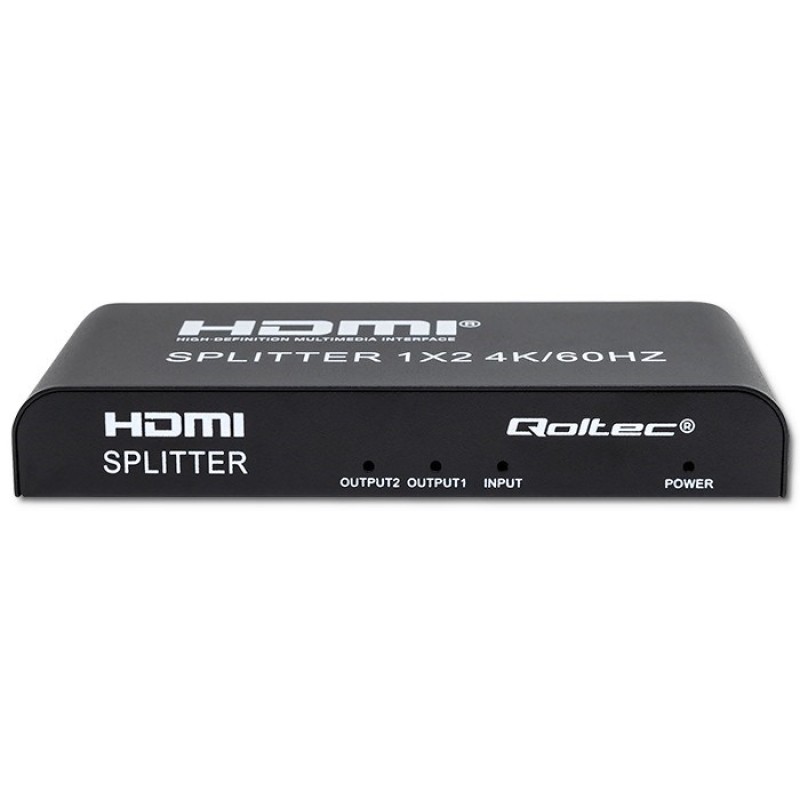 Qoltec 51797 Active HDMI Splitter 2 x HDMI 4K x 2K | 6Gb/s | 60Hz Qoltec 51797 Active HDMI Splitter 2 x HDMI 4K x 2K | 6Gb/s | 60Hz