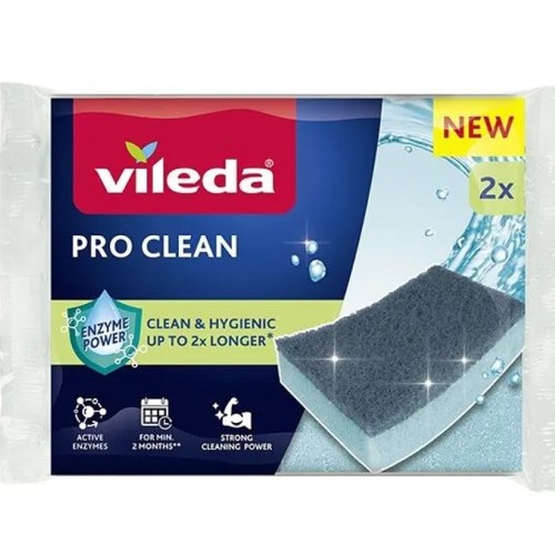 Vileda Pro Clean enzyme scourer 2 pcs.
