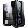 MSI MPG GUNGNIR 110R Mid Tower Gaming Computer Case Black, USB 3.2 Gen2 Type C, 4x 120mm ARGB Fan, Mystic Light Sync, 1 to 6 ARGB Control board, 2x Tempered Glass Panels, ATX, mATX, mini-ITX