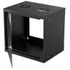 Intellinet Network Cabinet, Wall Mount (Basic), 9U, Usable Depth 340mm/Width 485mm, Black, Flatpack, Max 50kg, Glass Door, 19 Intellinet Network Cabinet, Wall Mount (Basic), 9U, Usable Depth 340mm/Width 485mm, Black, Flatpack, Max 50kg, Glass Door, 19