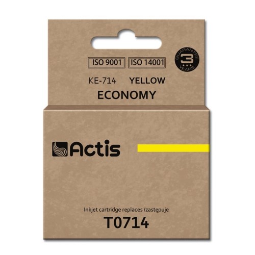 Actis KE-714 ink (replacement for Epson T0714/T0894/T1004; Standard; 13.5 ml; yellow) Actis KE-714 ink (replacement for Epson T0714/T0894/T1004; Standard; 13.5 ml; yellow)