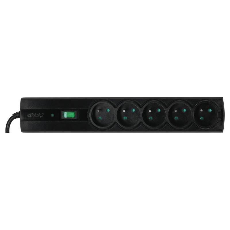 Ever CLASSIC 3m Black 5 AC outlet(s) 250 V Ever CLASSIC 3m Black 5 AC outlet(s) 250 V