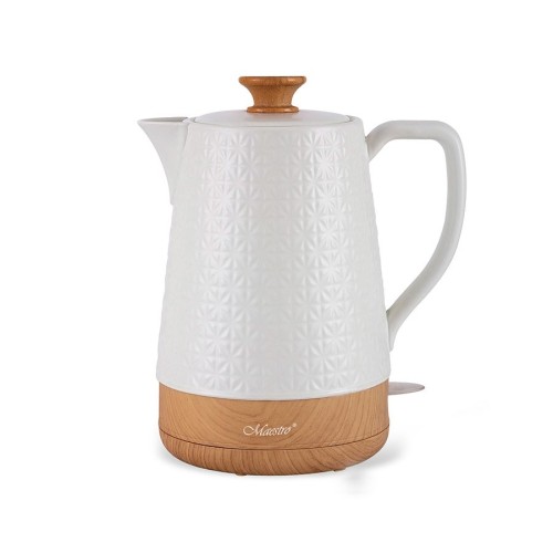 Maestro MR-076 electric kettle 1.8 L 1800 W White, Wood Maestro MR-076 electric kettle 1.8 L 1800 W White, Wood