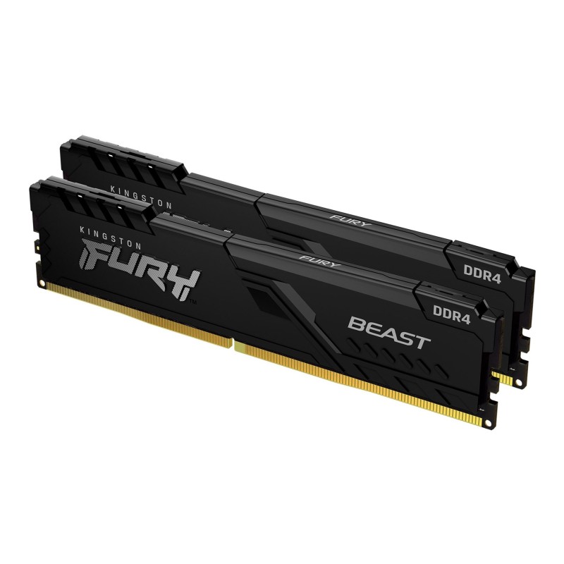 Kingston Technology FURY 16GB 3200MT/s DDR4 CL16 DIMM (Kit of 2) Beast Black Kingston Technology FURY 16GB 3200MT/s DDR4 CL16 DIMM (Kit of 2) Beast Black