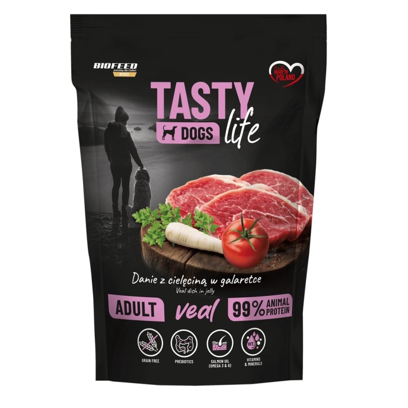 BIOFEED Tasty Dogs Life Veal - wet dog food - 150g BIOFEED Tasty Dogs Life Veal - wet dog food - 150g