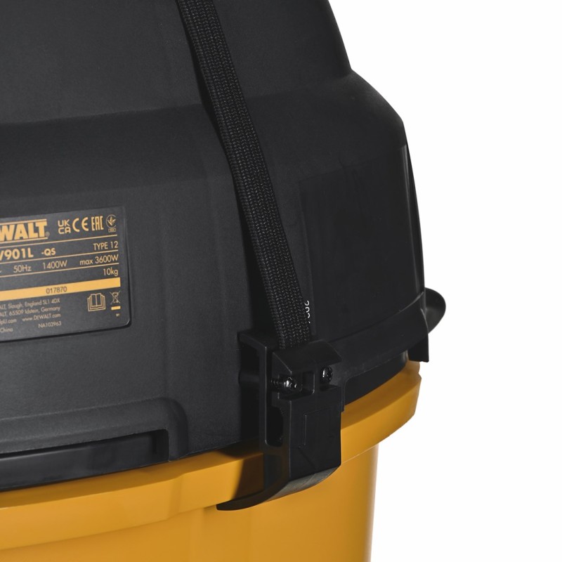 DeWALT DWV901L dust extractor Black, Yellow 30 L 1400 W DeWALT DWV901L dust extractor Black, Yellow 30 L 1400 W