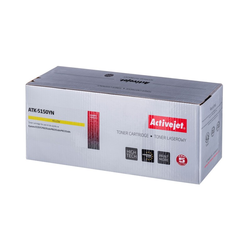 Activejet ATK-5150YN Toner Cartridge (replacement for Kyocera TK-5150Y; Supreme; 10000 pages; yellow) Activejet ATK-5150YN Toner Cartridge (replacement for Kyocera TK-5150Y; Supreme; 10000 pages; yellow)