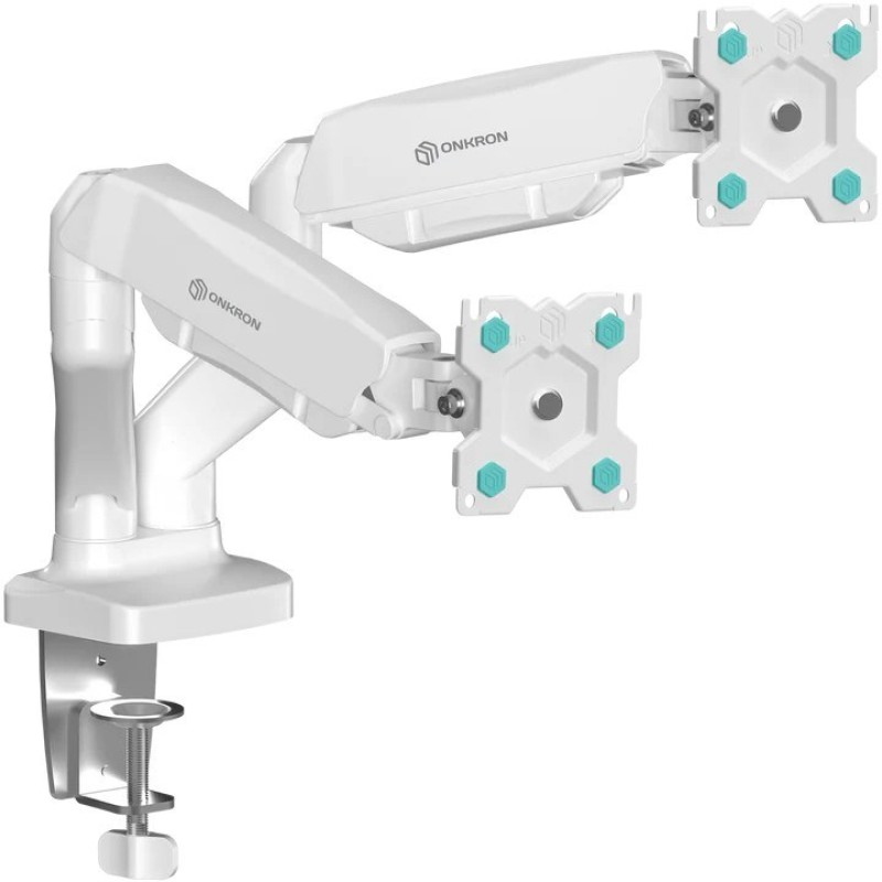 ONKRON G-160-W Swivel and tilt desk mount for two 13-32 ONKRON G-160-W Swivel and tilt desk mount for two 13-32