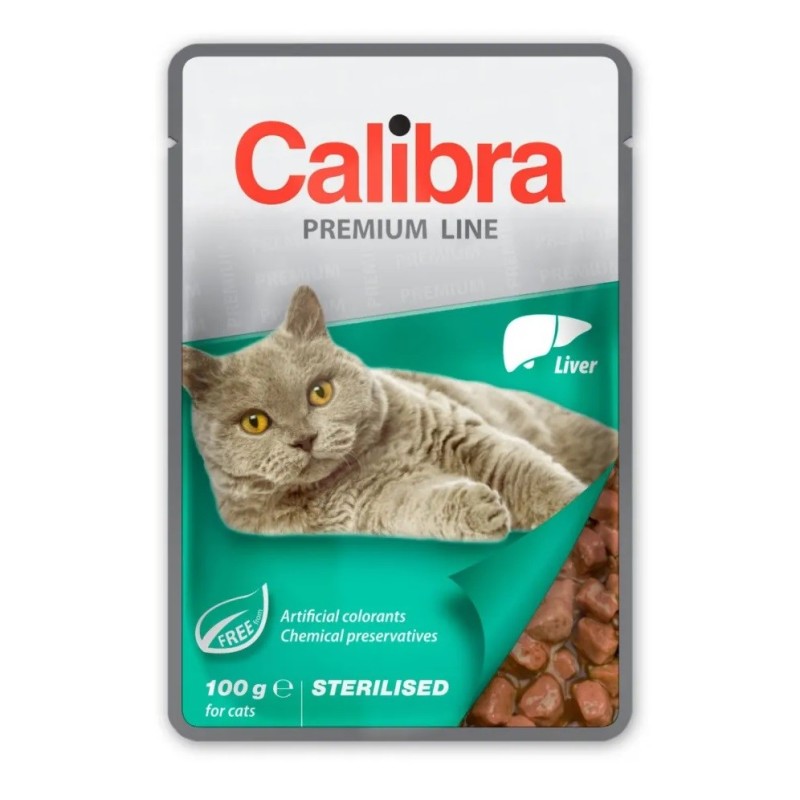 CALIBRA Cat Premium Sterilised Liver - wet cat food - 100g CALIBRA Cat Premium Sterilised Liver - wet cat food - 100g