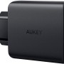AUKEY PA-D5 GaN mobile device charger Black 2xUSB C Power Delivery 3.0 63W 6A Dynamic Detect