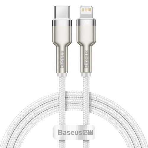 USB-C cable to Lightning Baseus Cafule, White, Power Delivery, 20W, 1m (white) USB-C cable to Lightning Baseus Cafule, White, Power Delivery, 20W, 1m (white)