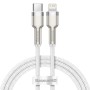 USB-C cable to Lightning Baseus Cafule, White, Power Delivery, 20W, 1m (white)