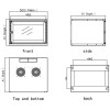 Techly Wall Rack Cabinet 19 6U prof. 450 Grey Assembled Techly Wall Rack Cabinet 19 6U prof. 450 Grey Assembled
