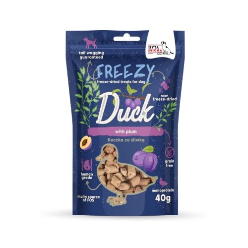 SYTA MICHA Freezy Duck with plum - dog treat - 40g SYTA MICHA Freezy Duck with plum - dog treat - 40g