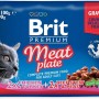 BRIT Premium Cat Meat Plate - wet cat food - 4x100g