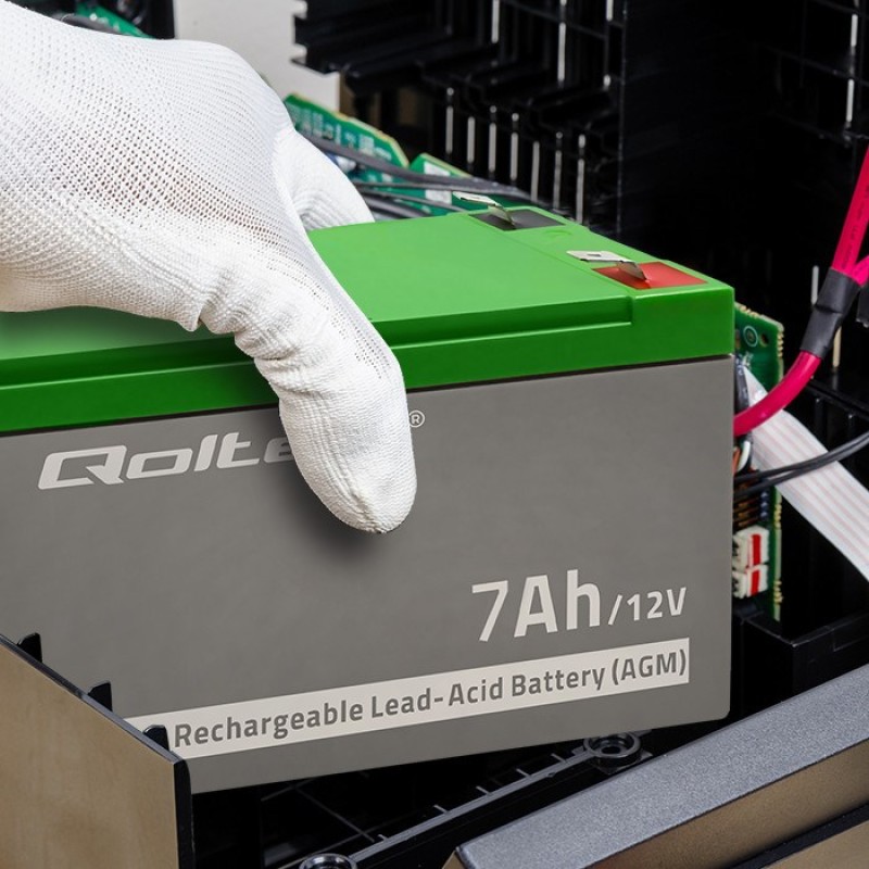 Qoltec 53030 AGM battery | 12V | 7Ah | max 105A Qoltec 53030 AGM battery | 12V | 7Ah | max 105A
