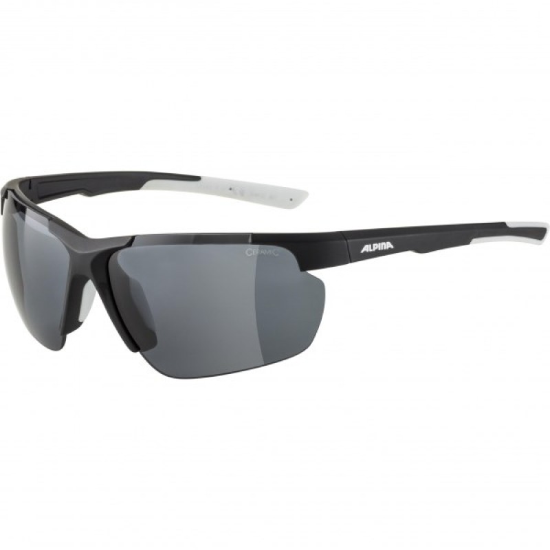 Alpina Sports DEFEY HR Running glasses Semi rimless Black, White Alpina Sports DEFEY HR Running glasses Semi rimless Black, White