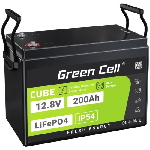 Green Cell LFPGC12V200AH UPS battery Lithium Iron Phosphate (LiFePO4) 12.8 V 200 Ah