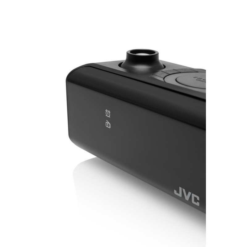 JVC radio alarm clock RA-E211B black JVC radio alarm clock RA-E211B black
