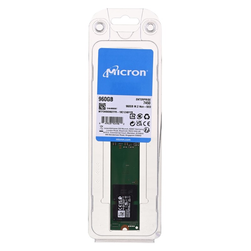 SSD Micron 7450 PRO 960GB M.2 (22x110) NVMe PCI 4.0 MTFDKBG960TFR-1BC1ZABYYR (DWPD 1) SSD Micron 7450 PRO 960GB M.2 (22x110) NVMe PCI 4.0 MTFDKBG960TFR-1BC1ZABYYR (DWPD 1)