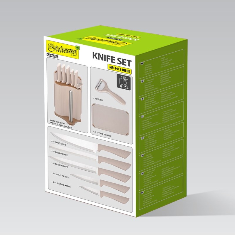 Kitchen cutting set MAESTRO MR-1413 Knife set (MR-1413-BEIGE) Beige Kitchen cutting set MAESTRO MR-1413 Knife set (MR-1413-BEIGE) Beige