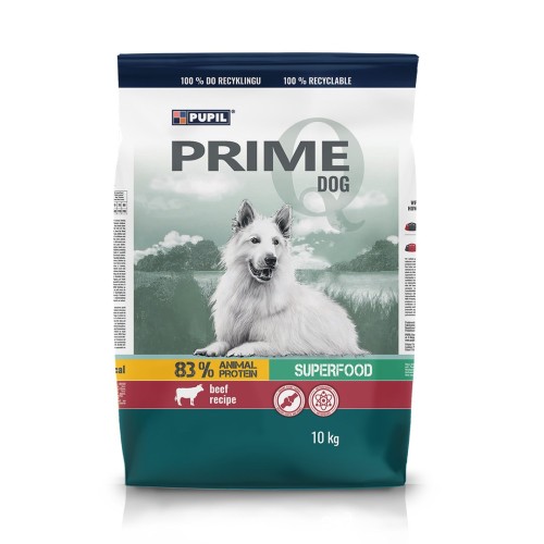 PUPIL Prime Rich in beef with vegetables - dry dog food - 10kg PUPIL Prime Rich in beef with vegetables - dry dog food - 10kg