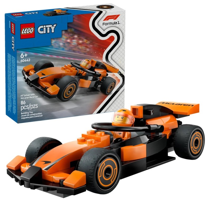 LEGO CITY 60442 F1 Driver with McLaren Race Car LEGO CITY 60442 F1 Driver with McLaren Race Car