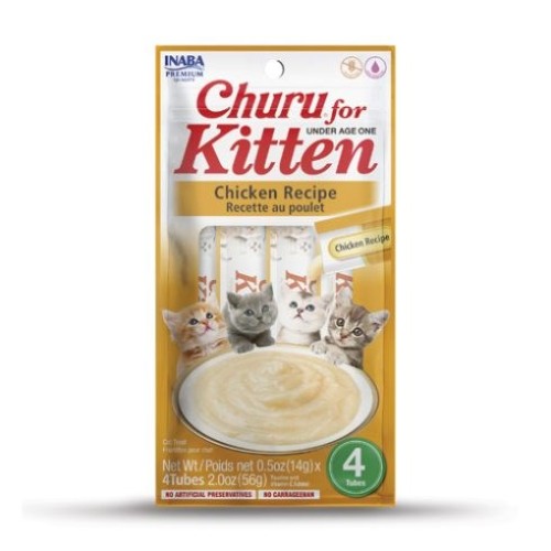 INABA Churu Kitten Chicken - cat treat - 4x14 g INABA Churu Kitten Chicken - cat treat - 4x14 g