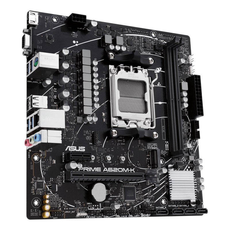 ASUS PRIME A620M-K AMD A620 Socket AM5 micro ATX ASUS PRIME A620M-K AMD A620 Socket AM5 micro ATX