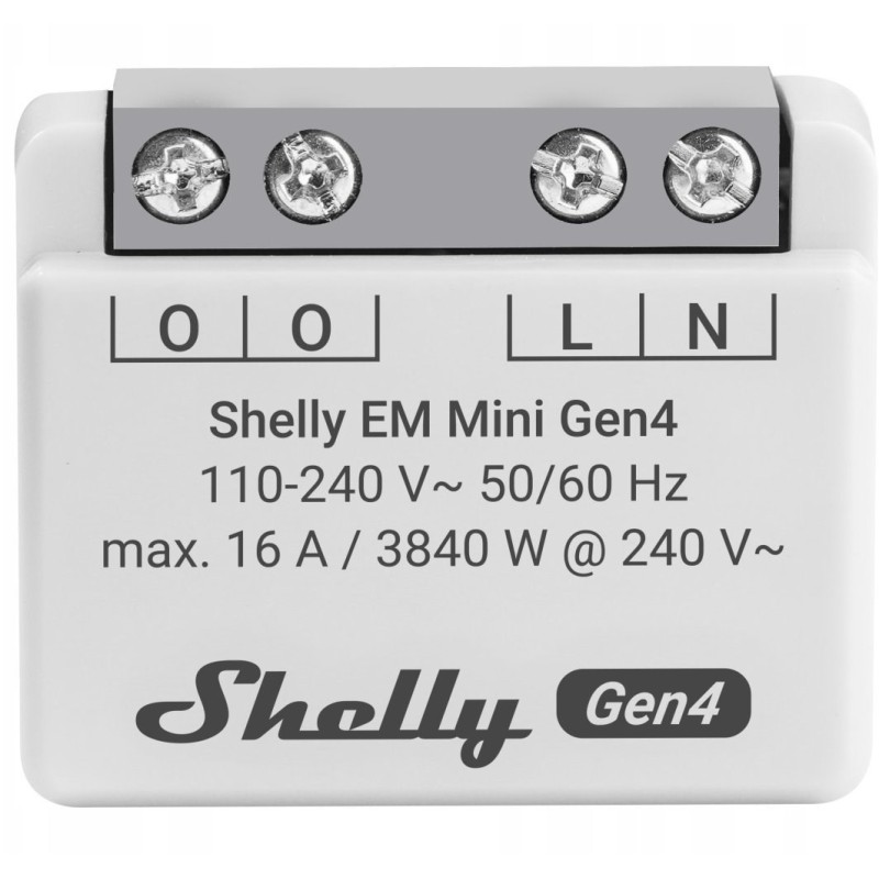 Shelly EM Mini Gen4 WiFi smart energy consumption monitor Shelly EM Mini Gen4 WiFi smart energy consumption monitor