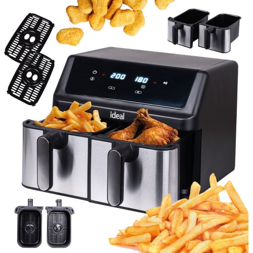 IDEAL Fat-free fryer, double horizontal 9L, 8 functions - including food drying IDEAL Fat-free fryer, double horizontal 9L, 8 functions - including food drying
