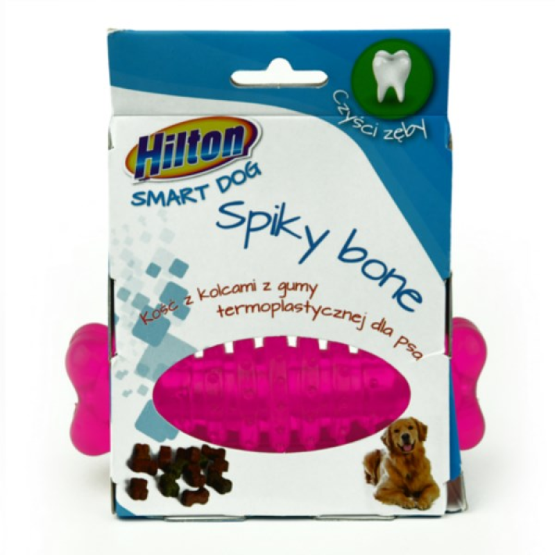 HILTON Dog spiky bone - Dog toy - 12 cm HILTON Dog spiky bone - Dog toy - 12 cm
