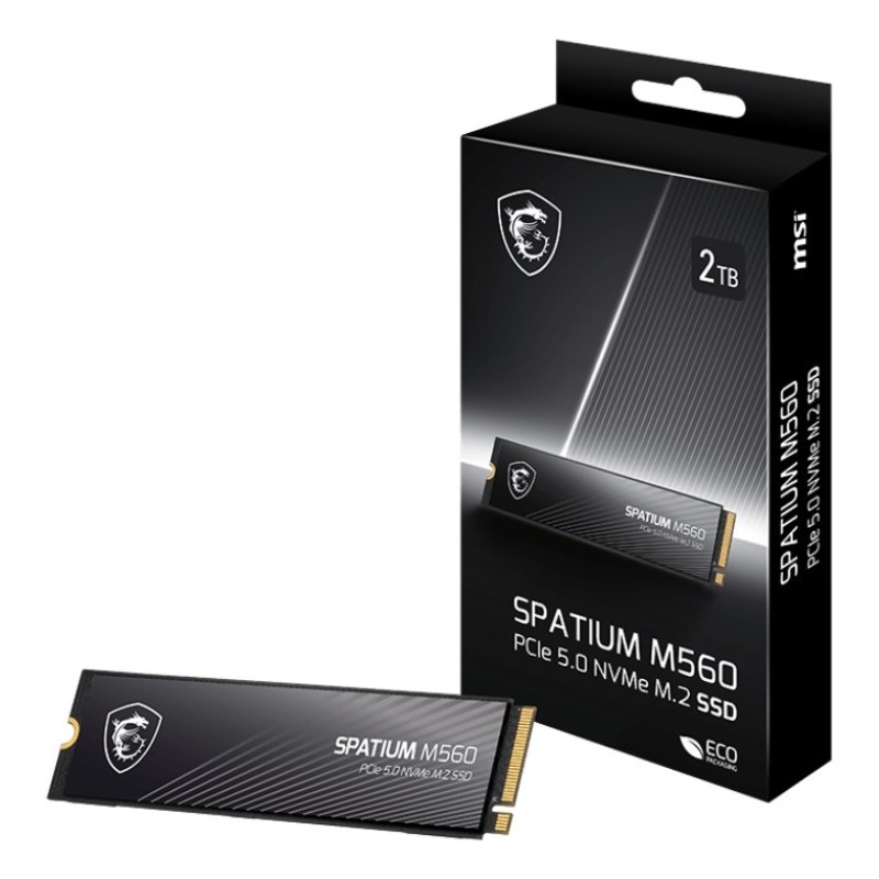 MSI SPATIUM M560 PCIE 5.0 NVME M.2 2 TB PCI Express 5.0 3D NAND MSI SPATIUM M560 PCIE 5.0 NVME M.2 2 TB PCI Express 5.0 3D NAND