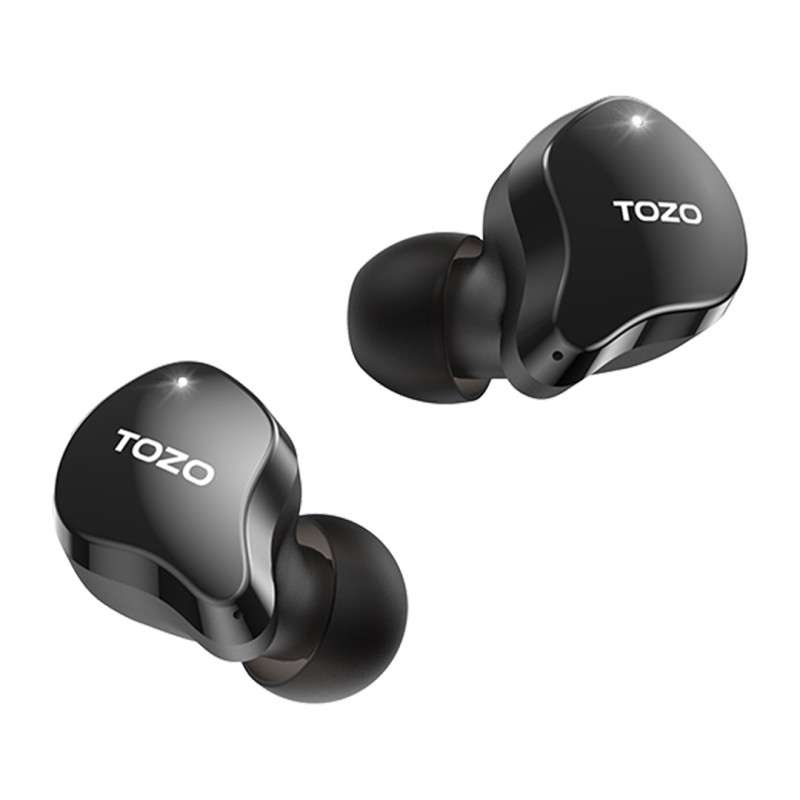 TOZO T18 CRYSTAL BUDS True Wireless Stereo (TWS) In-Ear USB Type-C Bluetooth Headset Black TOZO T18 CRYSTAL BUDS True Wireless Stereo (TWS) In-Ear USB Type-C Bluetooth Headset Black