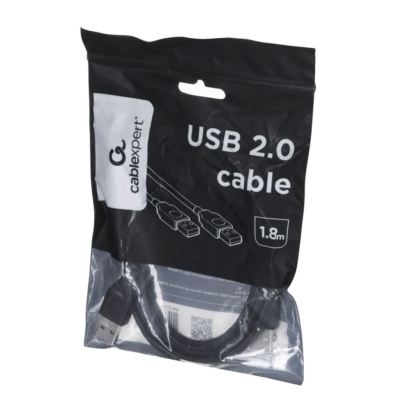 Gembird CCP-USB2-AMAM-6 USB cable USB 2.0 1.8 m USB A Black Gembird CCP-USB2-AMAM-6 USB cable USB 2.0 1.8 m USB A Black