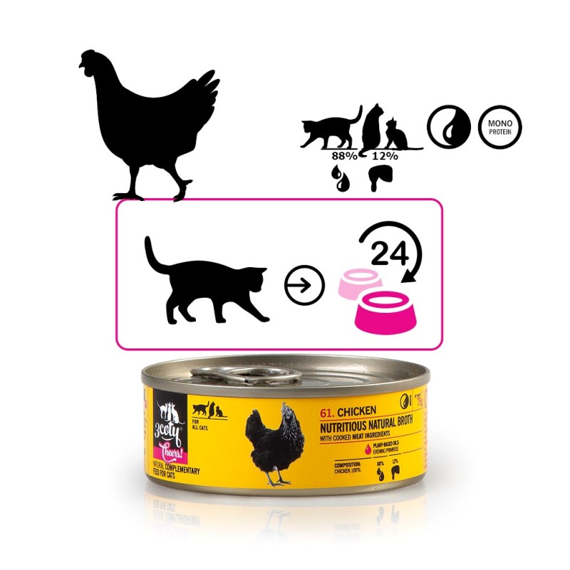3COTY Chicken Cheers! - wet cat food - 75g 3COTY Chicken Cheers! - wet cat food - 75g