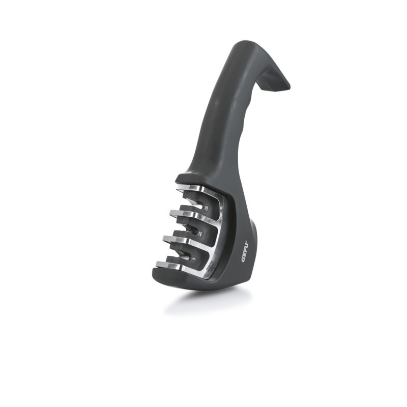 GEFU COLT Pull through knife sharpener Black, Stainless steel GEFU COLT Pull through knife sharpener Black, Stainless steel