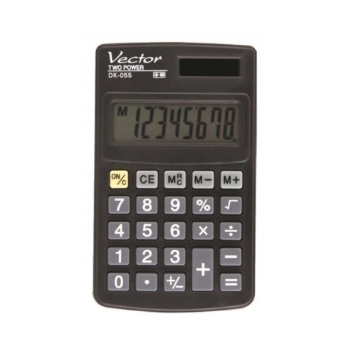Vector DK-055 Pocket Calculator, Black