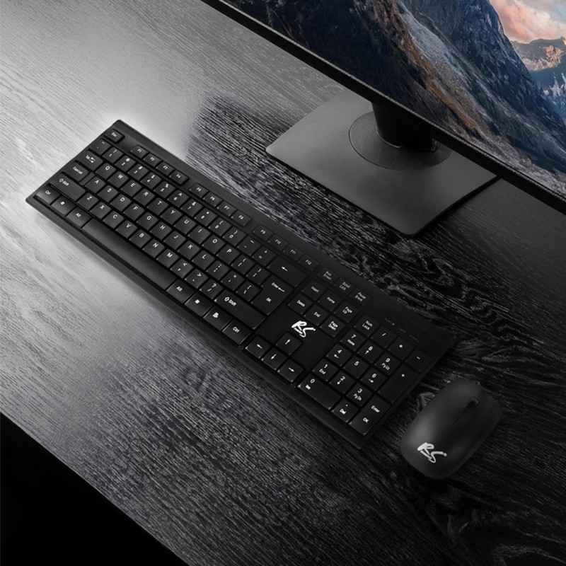NanoRS Wireless Keyboard and Mouse Combo with Ergonomic Design – RS580 for Smooth and Efficient Use NanoRS Wireless Keyboard and Mouse Combo with Ergonomic Design – RS580 for Smooth and Efficient Use