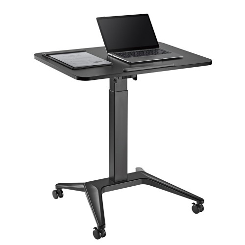 Maclean MC-453 B Mobile Laptop Desk with Pneumatic Height Adjustment, Laptop Table with Wheels, 80 x 52 cm, Max. 8 kg, Height Adjustable Max. 109 cm (Black) Maclean MC-453 B Mobile Laptop Desk with Pneumatic Height Adjustment, Laptop Table with Wheels, 80 x 52 cm, Max. 8 kg, Height Adjustable Max. 109 cm (Black)