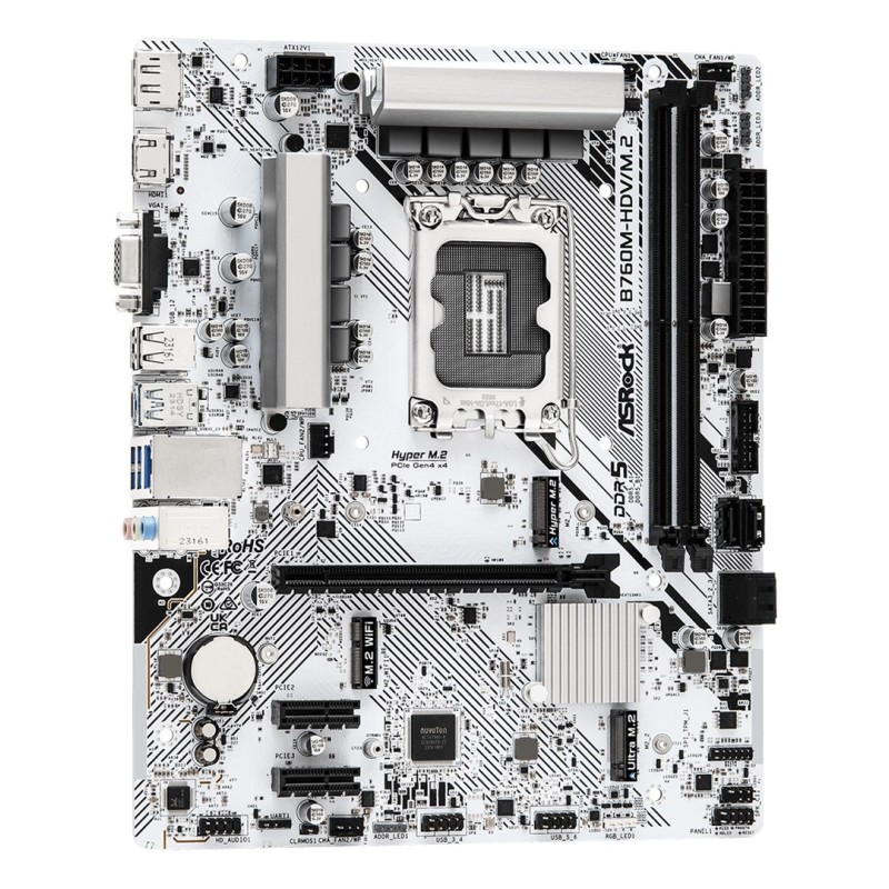 Asrock B760M-HDV/M.2 motherboard Intel B760 LGA 1700 micro ATX Asrock B760M-HDV/M.2 motherboard Intel B760 LGA 1700 micro ATX