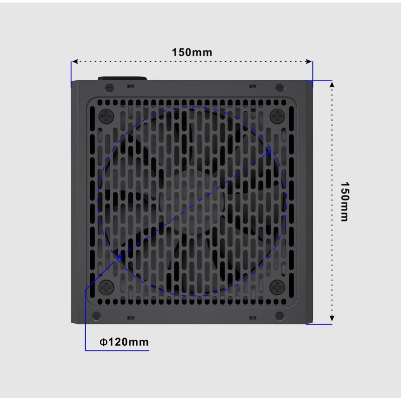 Gembird CCC-PSUBRONZE-750W Power supply unit Fornax Power 750W active PFC 12cm fan 80+Bronze color box