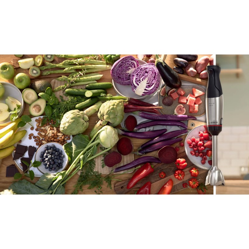 Bosch Serie 6 MSM6M621 blender 0.5 L Immersion blender 1000 W Black, Stainless steel