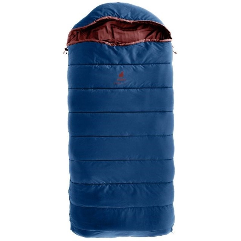 Deuter children's sleeping bag Starlight SQ (130-170 cm) - nightblue/redwood