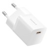 Baseus P10110909213-01 USB-C GaN5 mini 25W mains charger White Baseus P10110909213-01 USB-C GaN5 mini 25W mains charger White