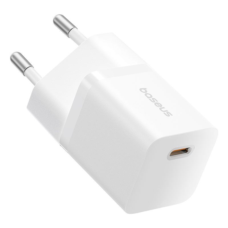 Baseus P10110909213-01 USB-C GaN5 mini 25W mains charger White Baseus P10110909213-01 USB-C GaN5 mini 25W mains charger White