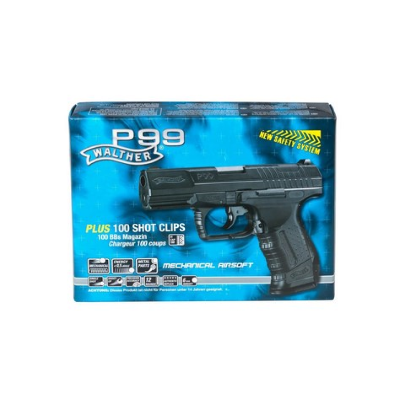 Pistolet ASG Walther P99 sprężynowy czarny Pistolet ASG Walther P99 sprężynowy czarny