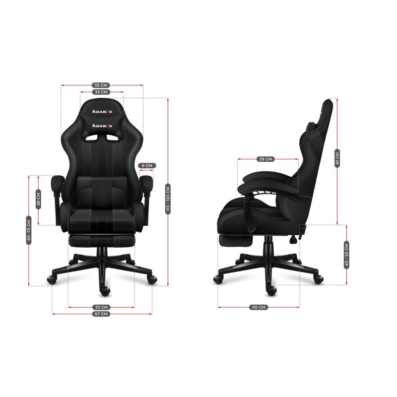 HUZARO FORCE 4.7 CARBON MESH GAMING CHAIR HUZARO FORCE 4.7 CARBON MESH GAMING CHAIR